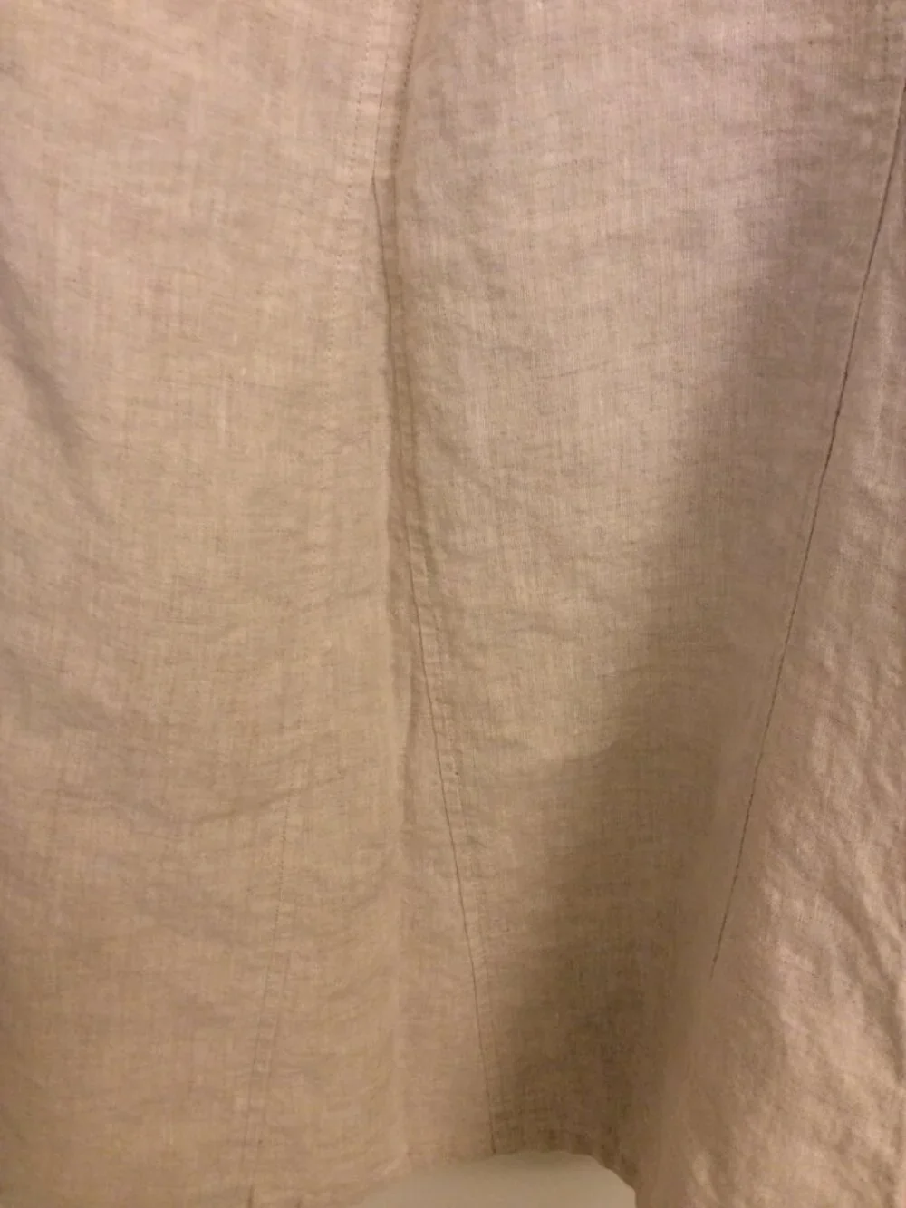 Kim Rogers 100% Linen Skirt Size 14 Oatmeal – Long, Flowy, Great Condition - Picture 3 of 4